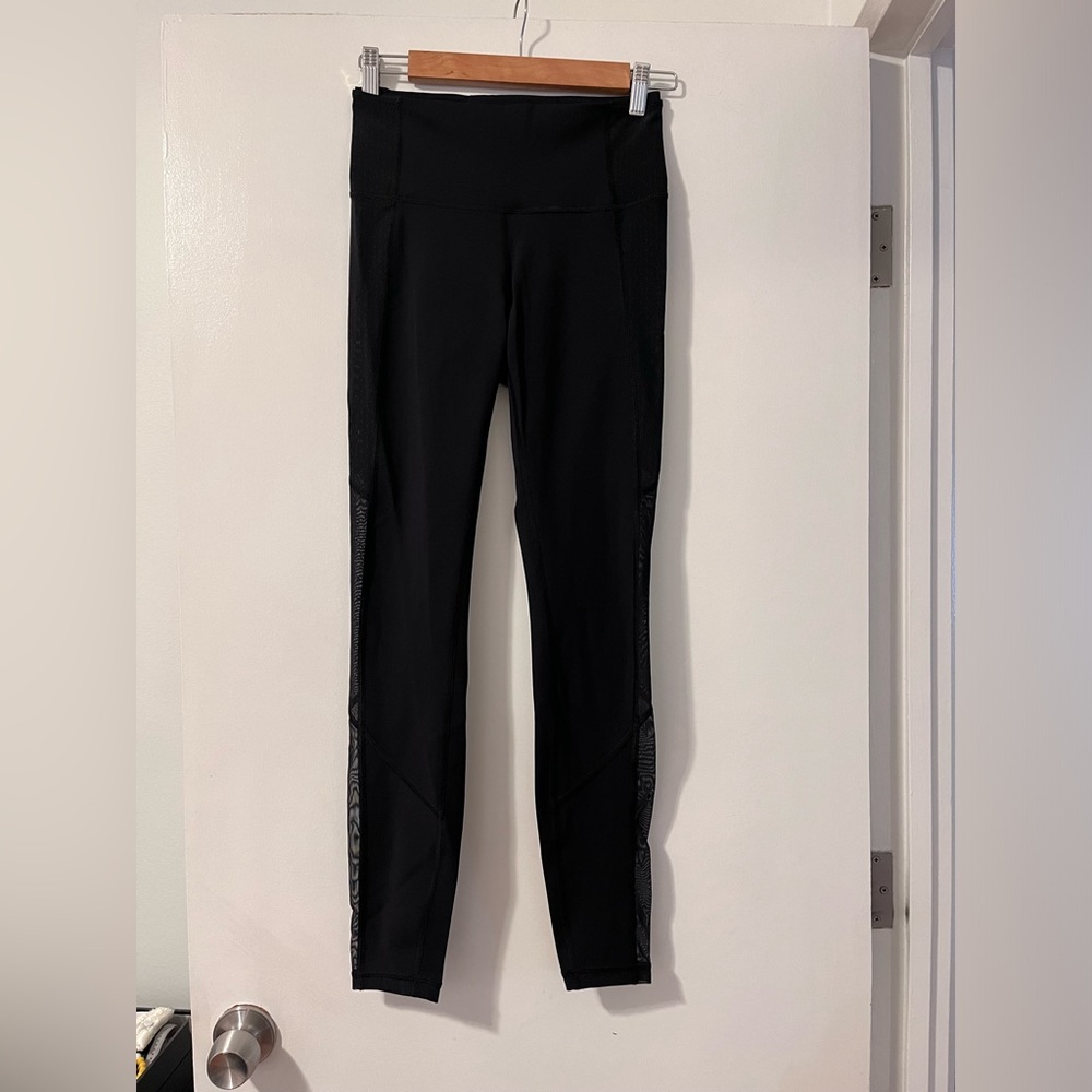 Lululemon Leggings with Sheer sides